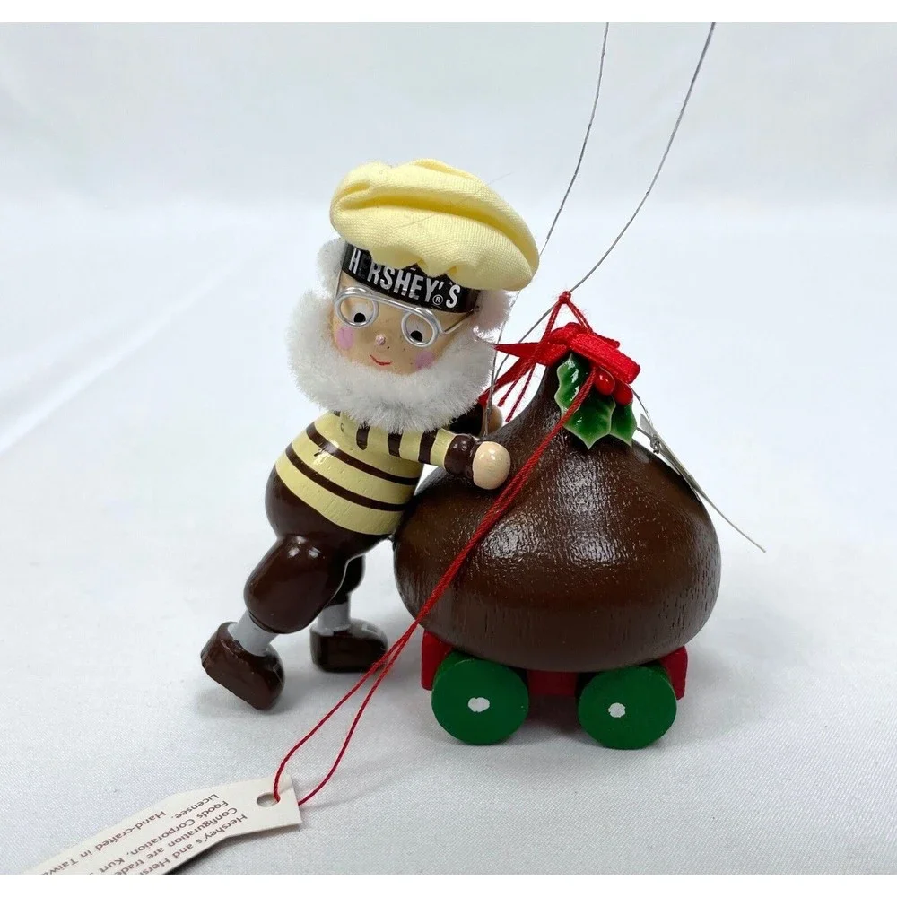 Hershey’s Collector Series Kurt‎ Adler Christmas Ornaments Chocolate Kiss Sled 3